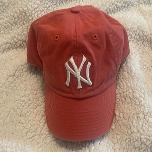 New York Yankees Hat- Coral color